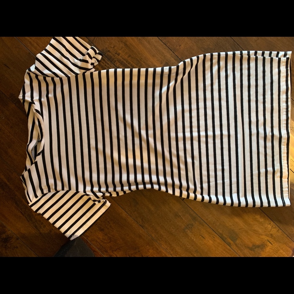 black and white Stripped dress
